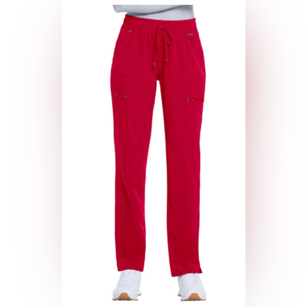 ScrubStar Performance Women's Yoga Scrub Pants - Radiant Red XS